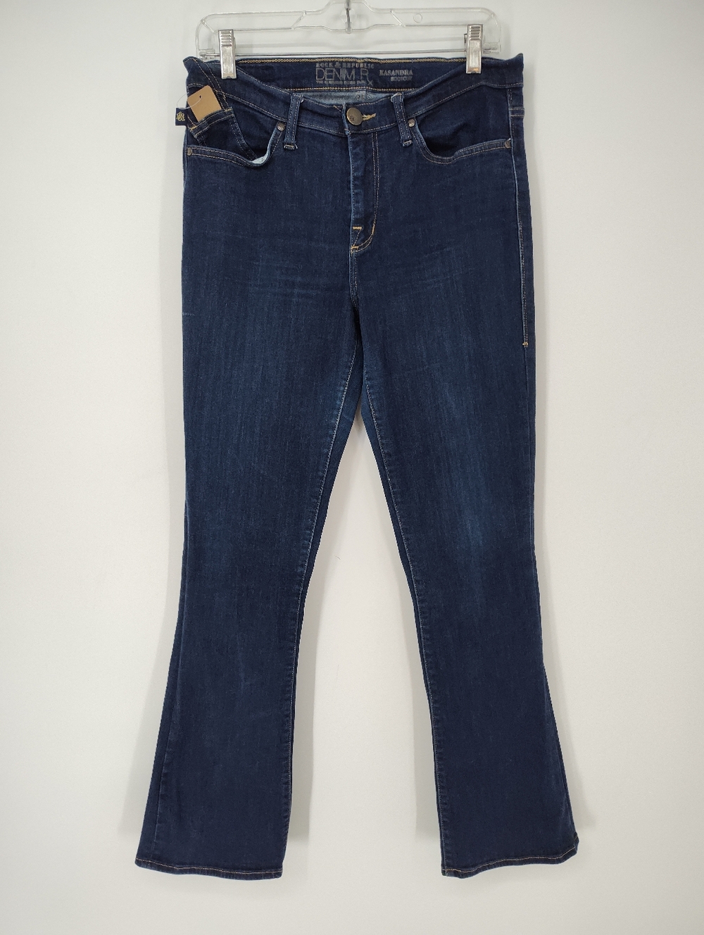 Rock & Republic Denim R Kasandra Bootcut Women's Dark Blue Jeans Size 12